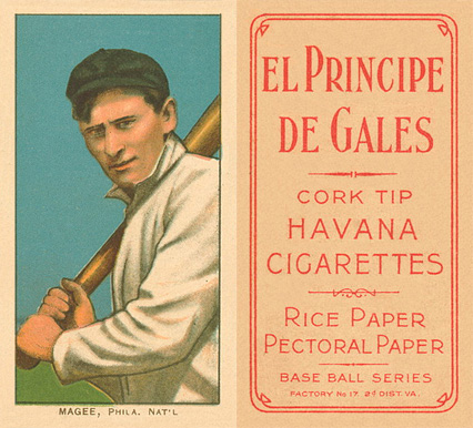 1909 White Borders El Principe De Gales Magee, Phil. Nat'L #297 Baseball Card