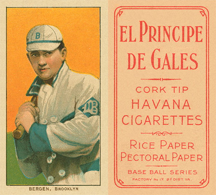 1909 White Borders El Principe De Gales Bergen, Brooklyn #35 Baseball Card