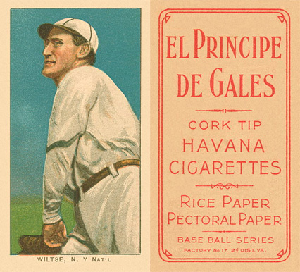 1909 White Borders El Principe De Gales Wiltse, N.Y. Nat'L #517 Baseball Card