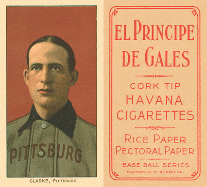 1909 White Borders El Principe De Gales Clarke, Pittsburgh #92 Baseball Card