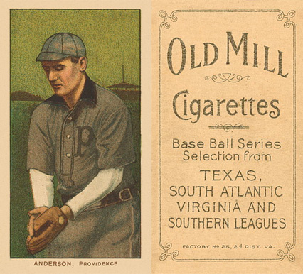 1909 White Borders Old Mill Anderson, Providence #10 Baseball Card