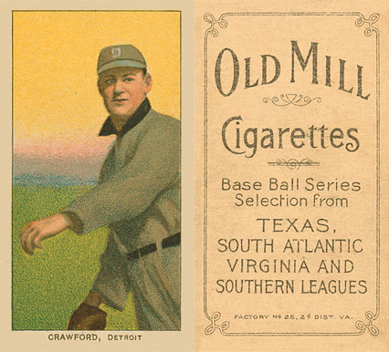 1909 White Borders Old Mill Crawford, Detroit #111 Baseball Card