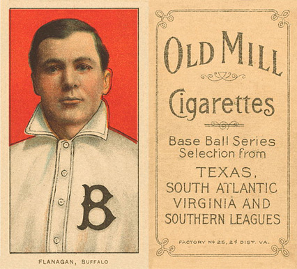1909 White Borders Old Mill Flanagan, Buffalo #174 Baseball Card