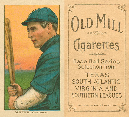 1909 White Borders Old Mill Griffith, Cincinnati #195 Baseball Card