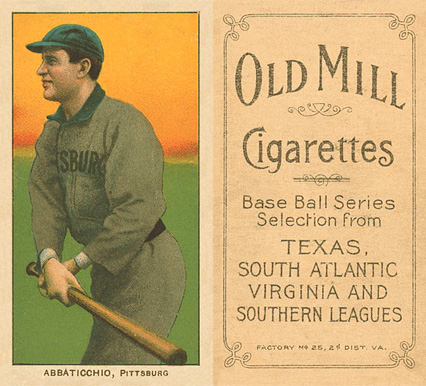 1909 White Borders Old Mill Abbaticchio, Pittsburgh #2 Baseball Card