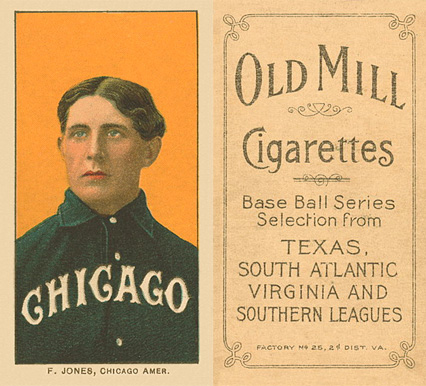 1909 White Borders Old Mill F. Jones, Chicago Amer. #238 Baseball Card