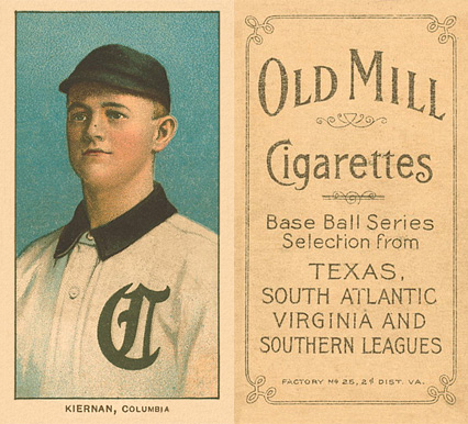 1909 White Borders Old Mill Kiernan, Columbia #250 Baseball Card