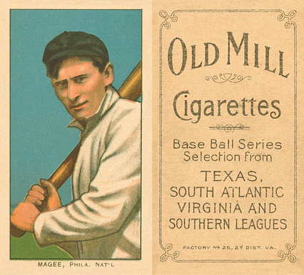 1909 White Borders Old Mill Magee, Phil. Nat'L #297 Baseball Card