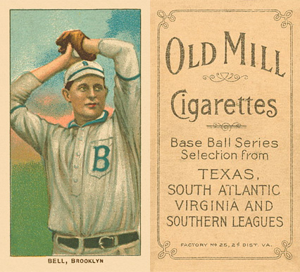 1909 White Borders Old Mill Bell, Brooklyn #30 Baseball Card