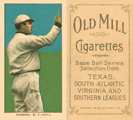 1909 White Borders Old Mill McGraw, N.Y. Nat'L #320 Baseball Card
