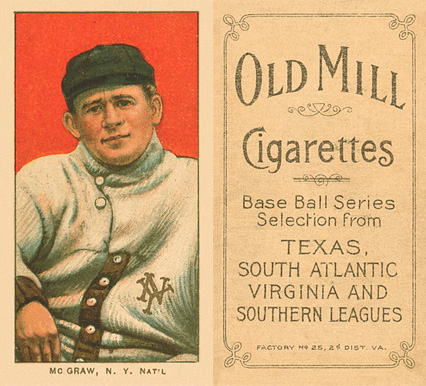 1909 White Borders Old Mill McGraw, N.Y. Nat'L #323 Baseball Card