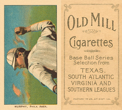 1909 White Borders Old Mill Murphy, Phila. Amer. #351 Baseball Card