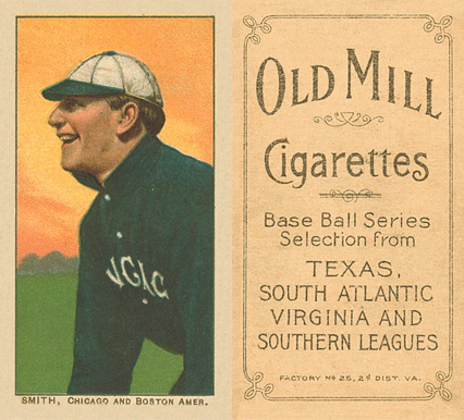 1909 White Borders Old Mill Smith, Chicago and Boston Amer. #449 Baseball Card