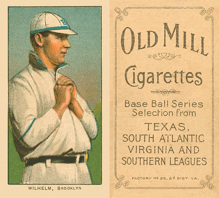 1909 White Borders Old Mill Wilhelm, Brooklyn #508 Baseball Card
