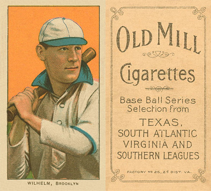 1909 White Borders Old Mill Wilhelm, Brooklyn #509 Baseball Card