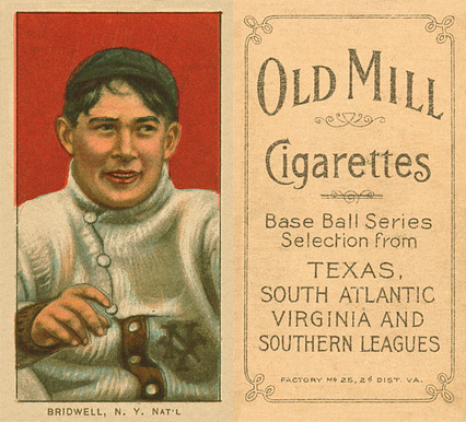 1909 White Borders Old Mill Bridwell, N.Y. Nat'L #53 Baseball Card