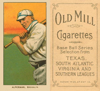 1909 White Borders Old Mill Alperman, Brooklyn #6 Baseball Card