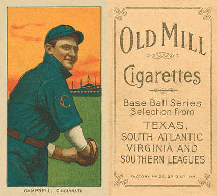 1909 White Borders Old Mill Campbell, Cincinnati #71 Baseball Card