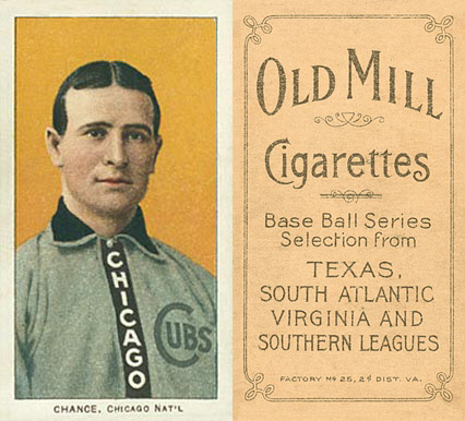 1909 White Borders Old Mill Chance, Chicago Nat'L #79 Baseball Card