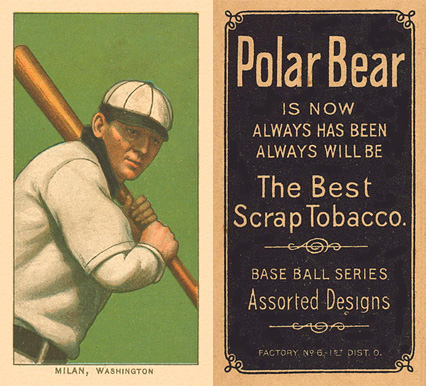 1909 White Borders Polar Bear Milan, Washington #334 Baseball Card