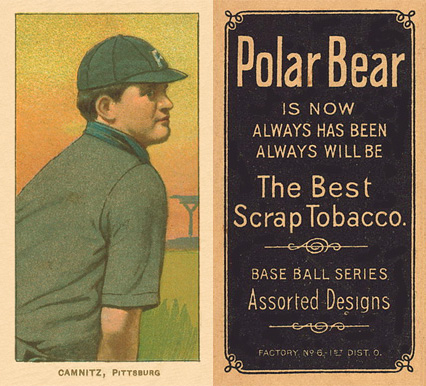 1909 White Borders Polar Bear Camnitz, Pittsburgh #68 Baseball Card