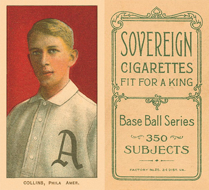 1909 White Borders Sovereign Collins, Phila. Amer. #101 Baseball Card