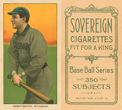 1909 White Borders Sovereign Abbaticchio, Pittsburgh #2 Baseball Card