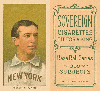 1909 White Borders Sovereign Keeler, N.Y. Amer. #247 Baseball Card