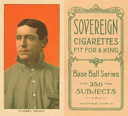 1909 White Borders Sovereign O'Leary, Detroit #369 Baseball Card