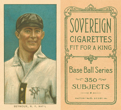 1909 White Borders Sovereign Seymour, N.Y. Nat'L #435 Baseball Card