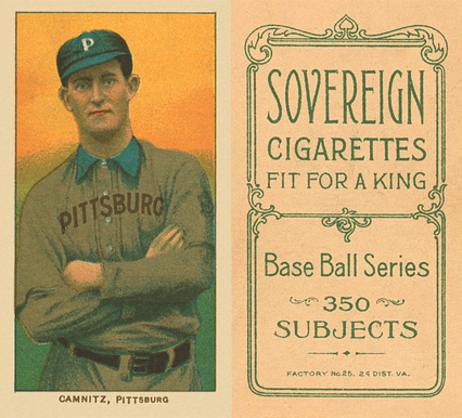 1909 White Borders Sovereign Camnitz, Pittsburgh #69 Baseball Card