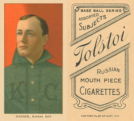 1909 White Borders Tolstoi Dorner, Kansas City #141 Baseball Card