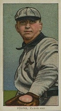 1909 White Borders Tolstoi Young, Cleveland #521 Baseball Card