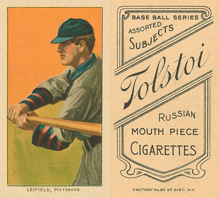 1909 White Borders Tolstoi Leifield, Pittsburgh #281 Baseball Card