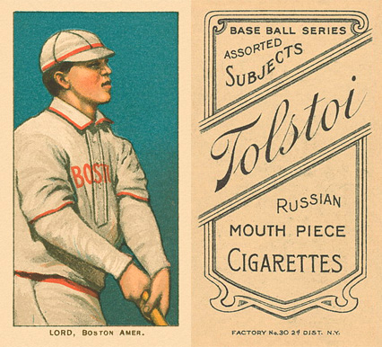 1909 White Borders Tolstoi Lord, Boston Amer. #290 Baseball Card