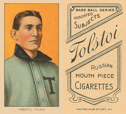 1909 White Borders Tolstoi Abbott, Toledo #3 Baseball Card