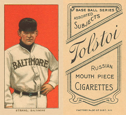 1909 White Borders Tolstoi Strang, Baltimore #469 Baseball Card