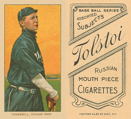 1909 White Borders Tolstoi Tannehill, Chicago Amer. #478 Baseball Card