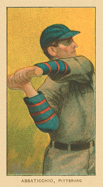 1909 White Borders Ghosts, Miscuts, Proofs, Blank Backs & Oddities Abbaticchio, Pittsburgh #1 Baseball Card