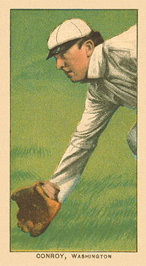 1909 White Borders Ghosts, Miscuts, Proofs, Blank Backs & Oddities Conroy, Washington #104 Baseball Card