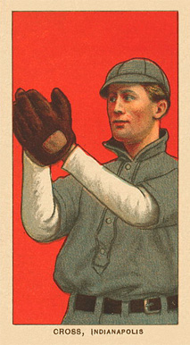 1909 White Borders Ghosts, Miscuts, Proofs, Blank Backs & Oddities Cross, Indianapolis #116 Baseball Card