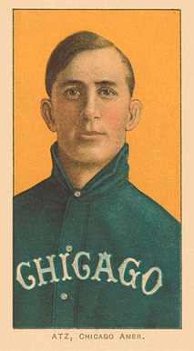 1909 White Borders Ghosts, Miscuts, Proofs, Blank Backs & Oddities Atz, Chicago Amer. #14 Baseball Card