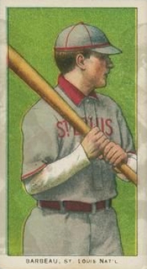 1909 White Borders Ghosts, Miscuts, Proofs, Blank Backs & Oddities Barbeau, St. Louis Nat'l #18 Baseball Card