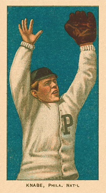 1909 White Borders Ghosts, Miscuts, Proofs, Blank Backs & Oddities Knabe, Phila. Nat'L #259 Baseball Card