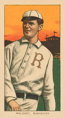 1909 White Borders Ghosts, Miscuts, Proofs, Blank Backs & Oddities Maloney, Rochester #299 Baseball Card
