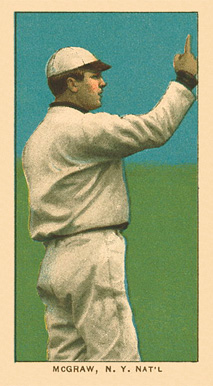 1909 White Borders Ghosts, Miscuts, Proofs, Blank Backs & Oddities McGraw, N.Y. Nat'L #320 Baseball Card