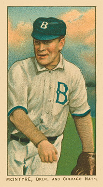 1909 White Borders Ghosts, Miscuts, Proofs, Blank Backs & Oddities McIntyre, BKLN. And Chicago Nat'L #325 Baseball Card
