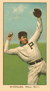 1909 White Borders Ghosts, Miscuts, Proofs, Blank Backs & Oddities McQuillan, Phila. Nat'L #328 Baseball Card