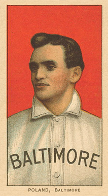 1909 White Borders Ghosts, Miscuts, Proofs, Blank Backs & Oddities Poland, Baltimore #396 Baseball Card