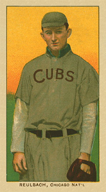 1909 White Borders Ghosts, Miscuts, Proofs, Blank Backs & Oddities Reulbach, Chicago Nat'L #406 Baseball Card